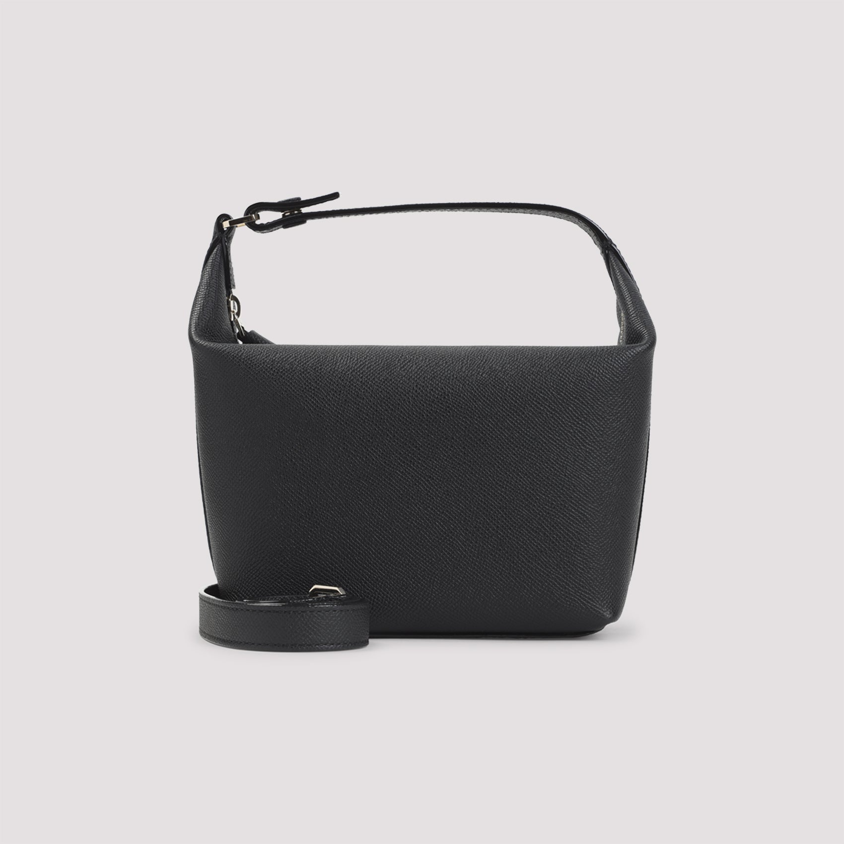 SAHARA BLACK CALF LEATHER MOCHI POUCH BAG