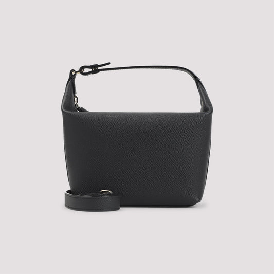 SAHARA BLACK CALF LEATHER MOCHI POUCH BAG