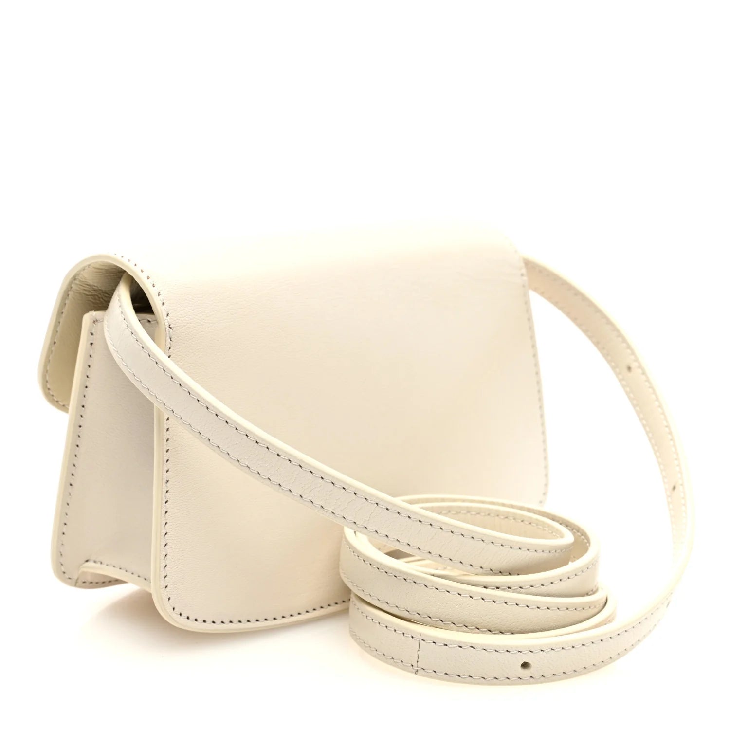 Smooth Calfskin the Sofia E/W Crossbody Ivory