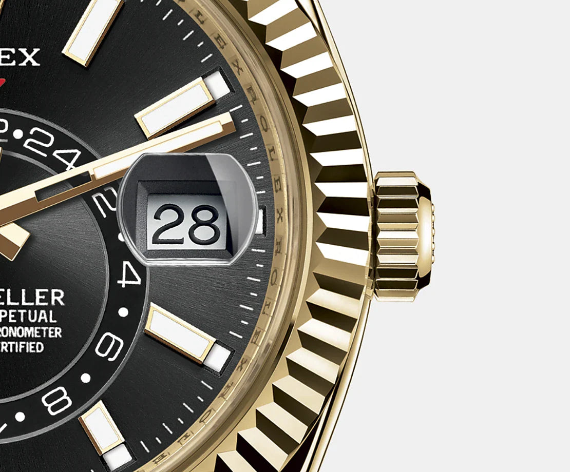 Sky-Dweller 42Mm, 18K Yellow Gold, Ref# 326938-0004