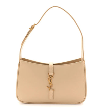 Smooth Calfskin Le 5 a 7 Hobo Dark Beige