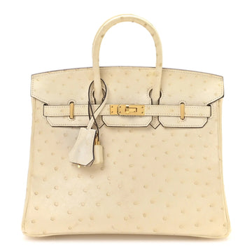 Ostrich Birkin 25 Nata