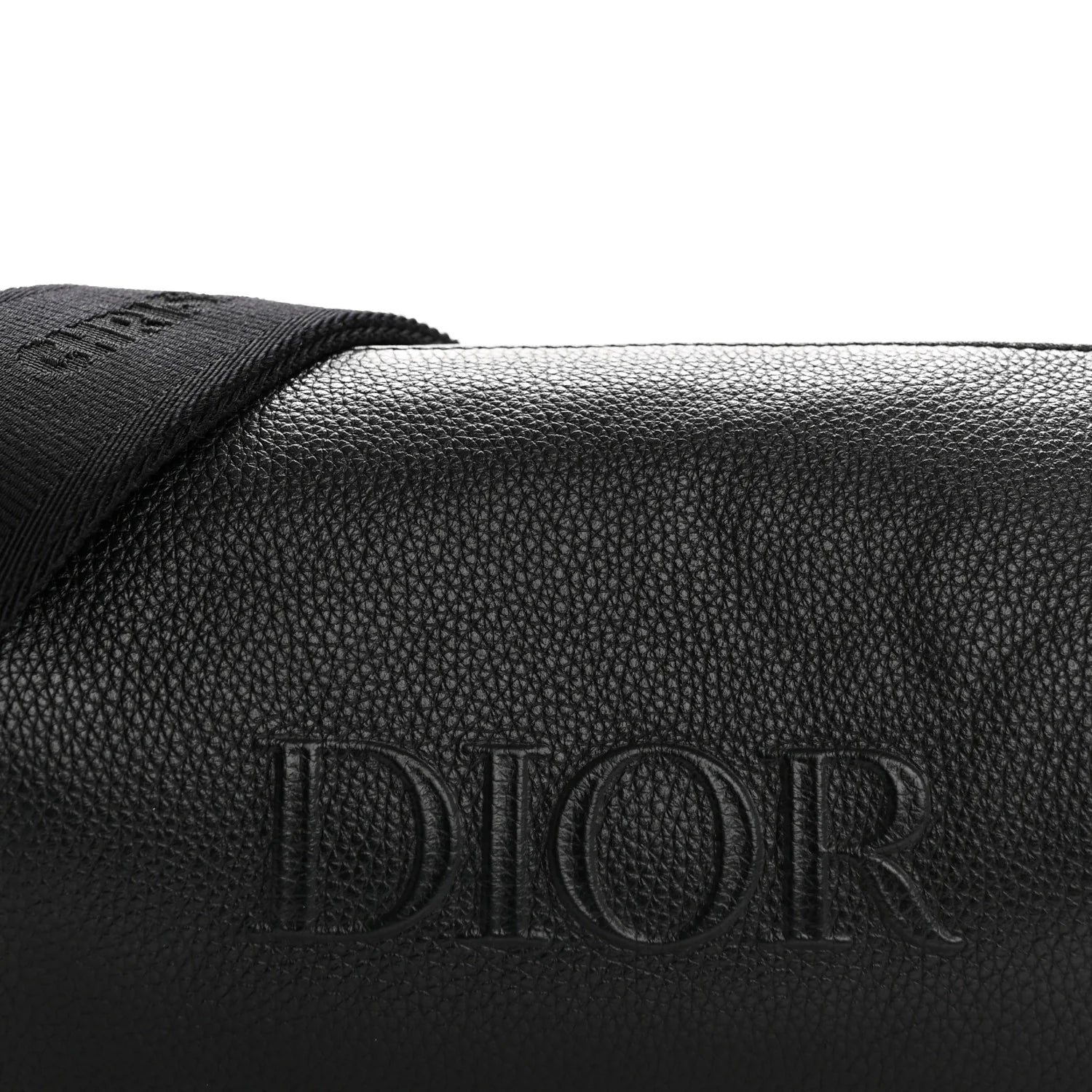 HOMME Grained Calfskin Mens Roller Messenger Black