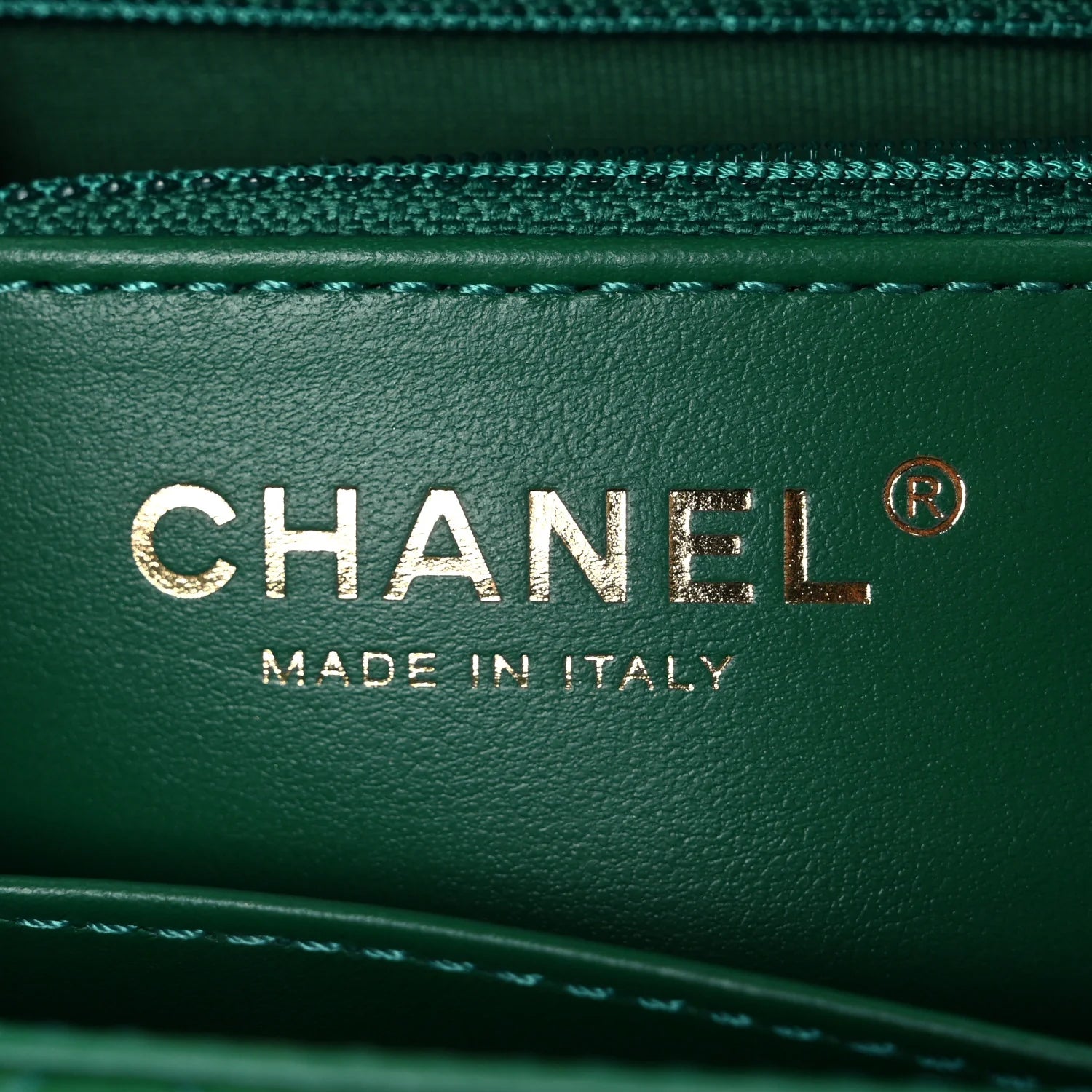 Shiny Aged Calfskin Quilted Nano Kelly Shopper Green