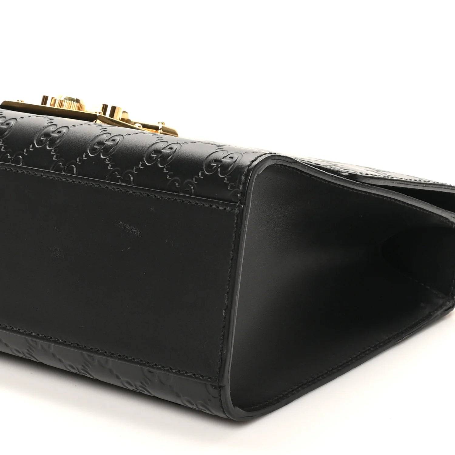 ssima Medium Padlock Shoulder Bag Black