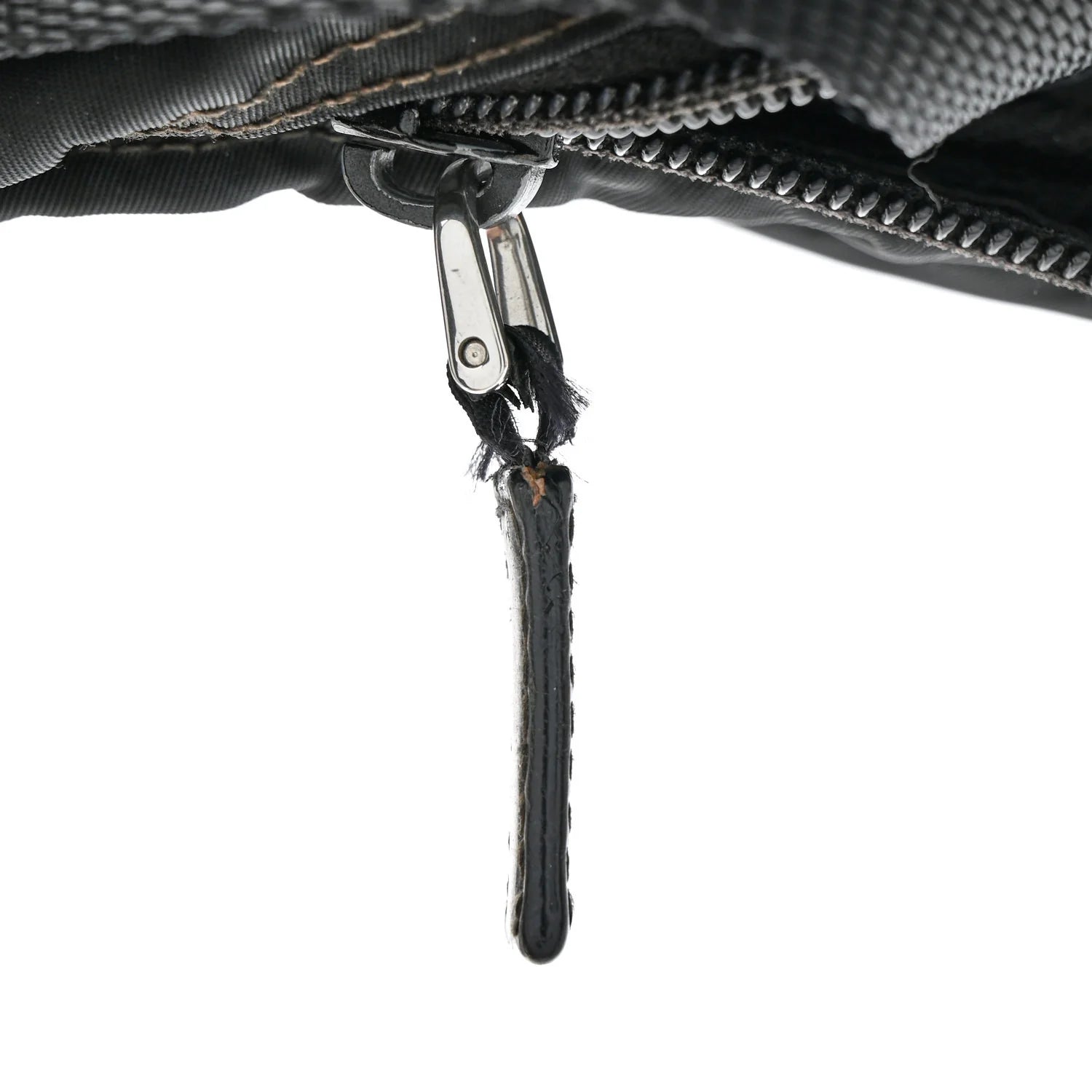 Tessuto Nylon Triangle Shoulder Bag Black