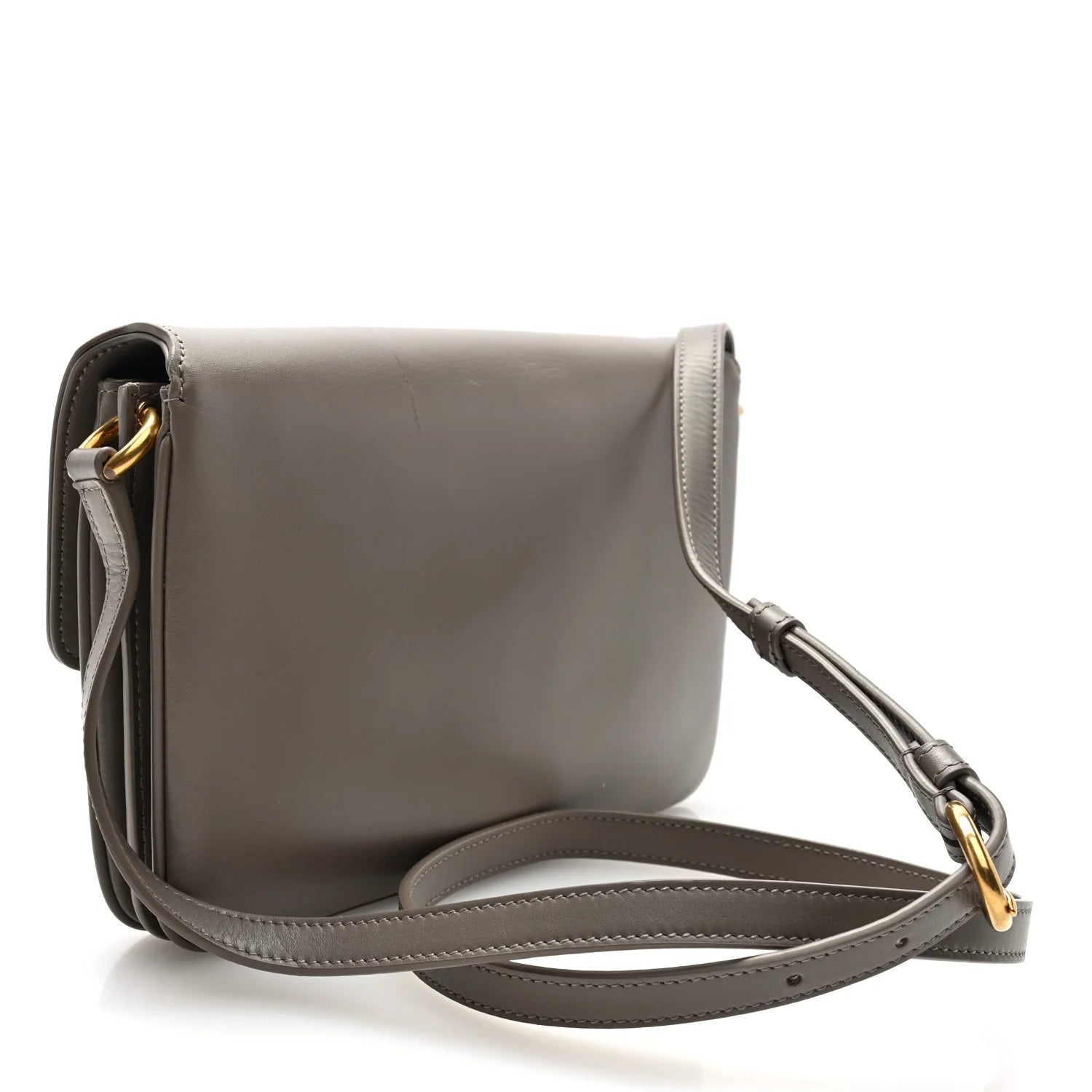 Smooth Calfskin Le Maillon Satchel Dark Beige
