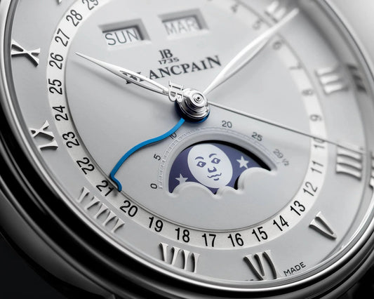 Unworn  Villeret Ultra Slim Moonphase and Complete Calender, Stainless Steel, 40 Mm, Ref# 6654A-1127-55B, Box and Papers