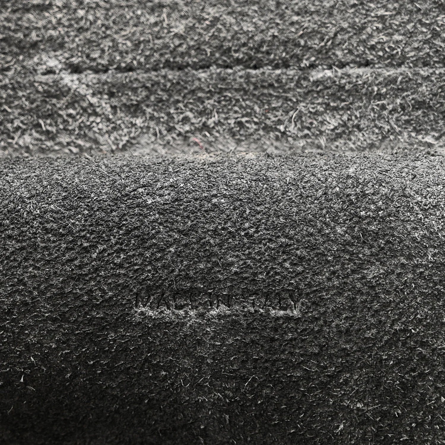 Grained Calfskin Micro Belt Bag Grey