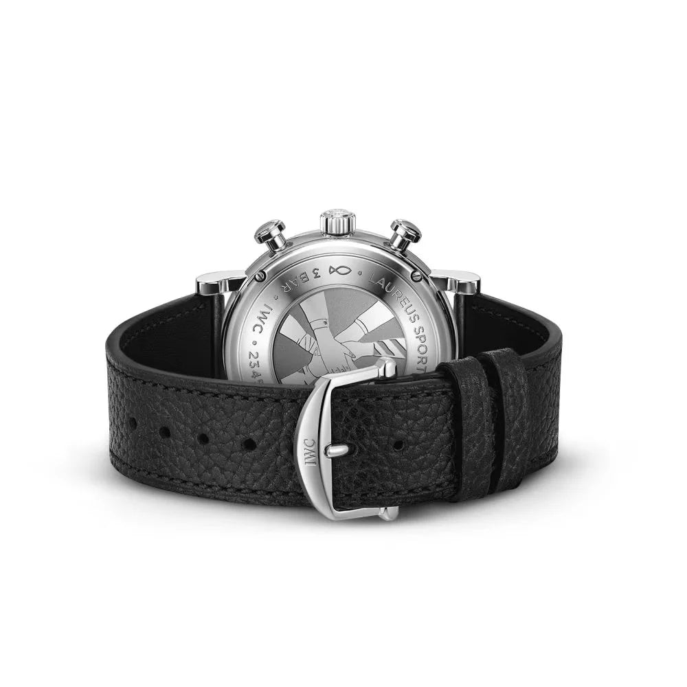 Unworn  Portofino Chronograph 39 Edition “Laureus Sport for Good”, Stainless Steel, 39Mm, Ref# IW391408, Box and Papers