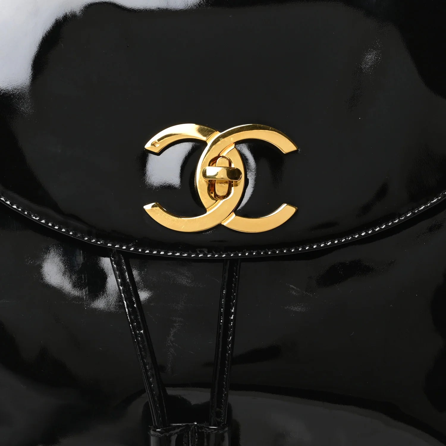 Patent CC Drawstring Backpack Black