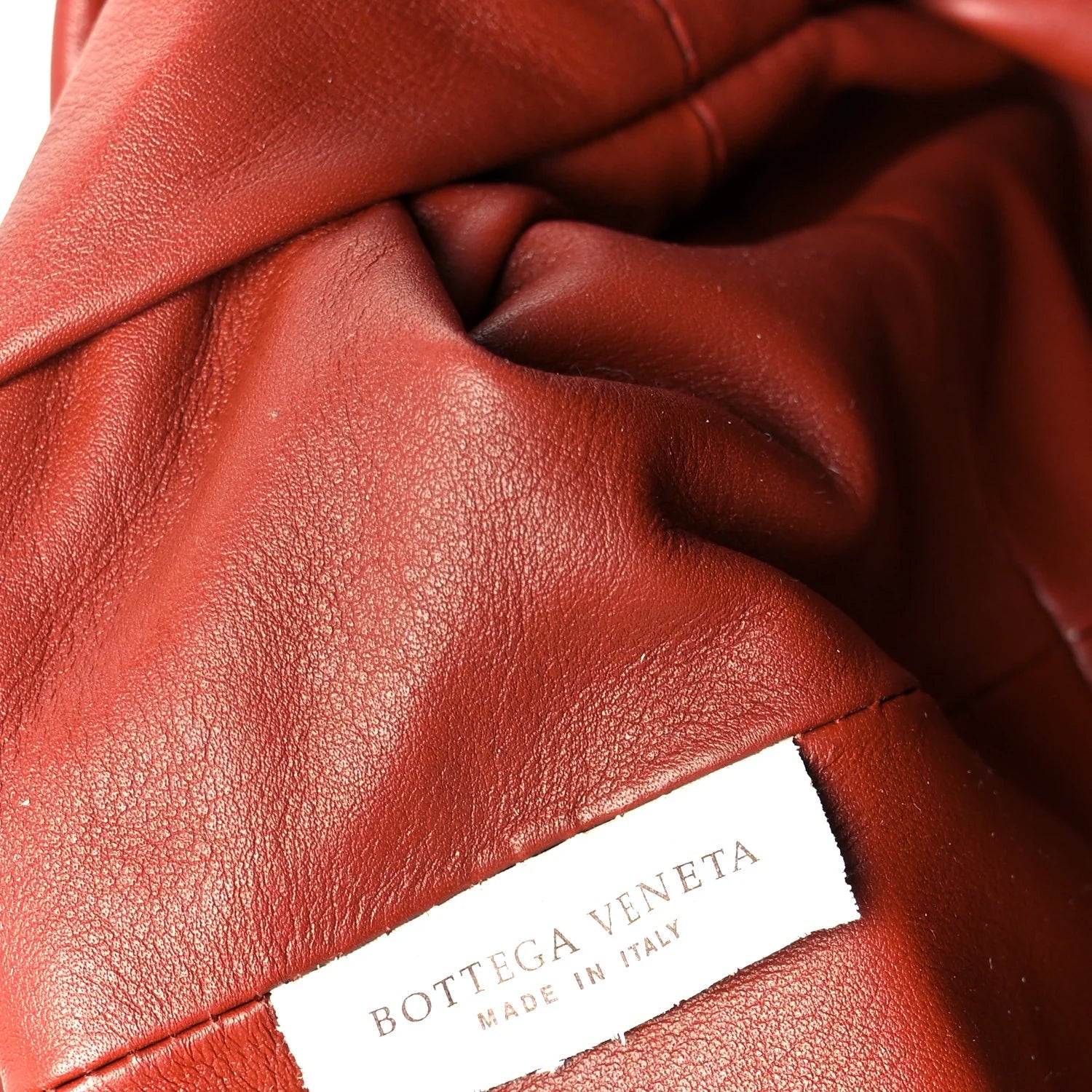 Smooth Butter Calf the Pouch Oversized Clutch Rust