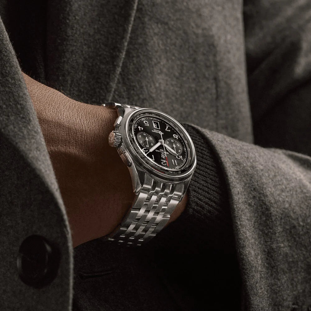 Premier B01 Chronograph Ref# AB0145221B1A1, Box and Papers