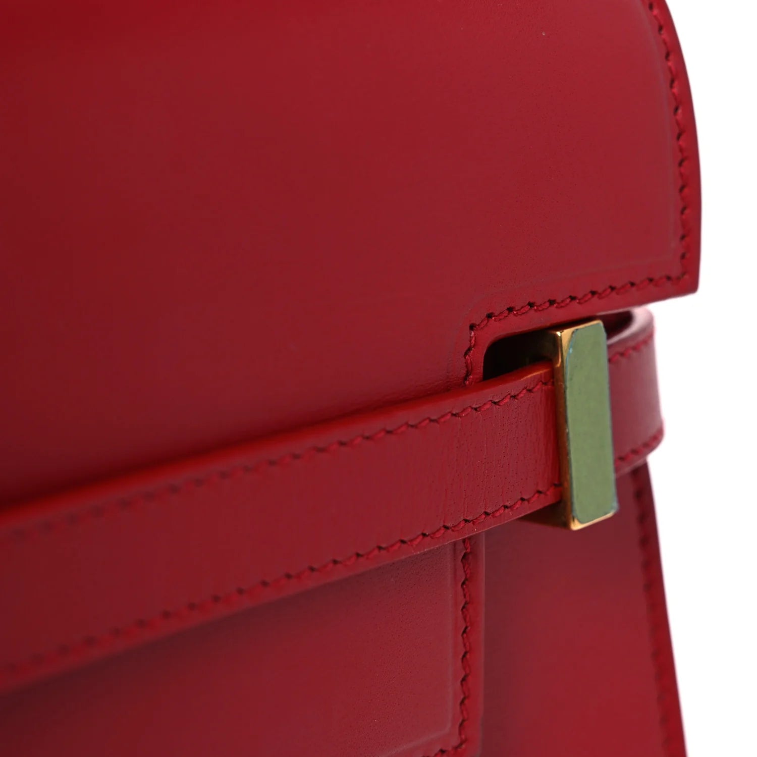 Smooth Calfskin Manhattan Shoulder Bag Rouge Eros
