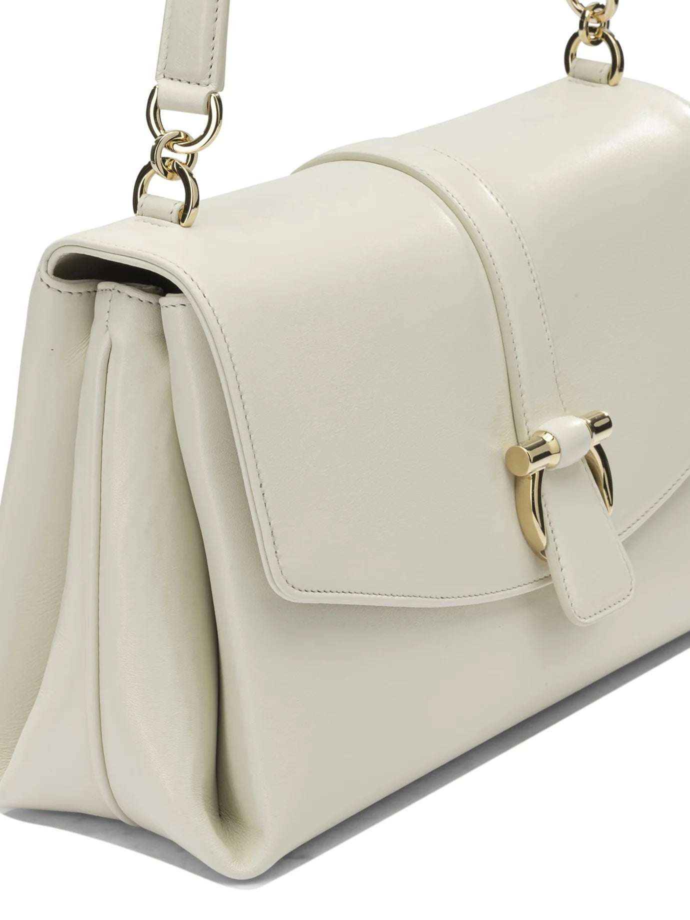 LEATHER SHOULDER BAG with FLAP