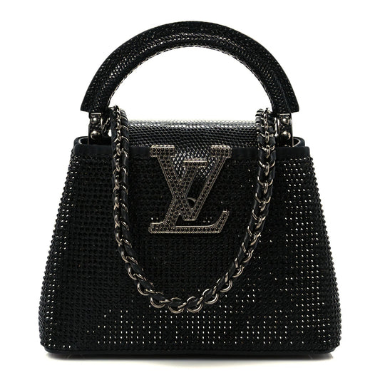 Swarovski Crystal Satin Lizard Nano Capucines Black