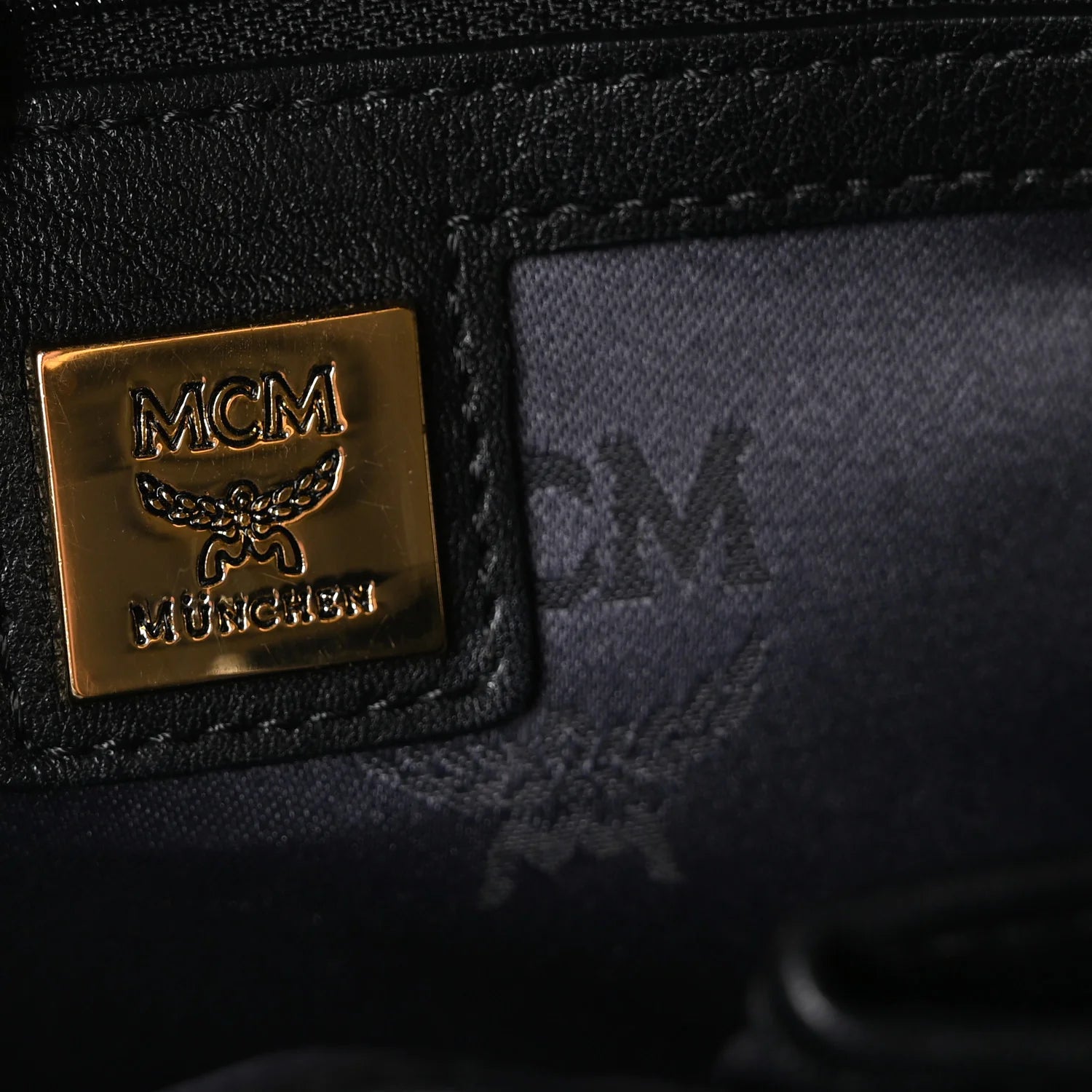 Visetos Studded Colorblock Small Stark Brock Backpack Cognac Black