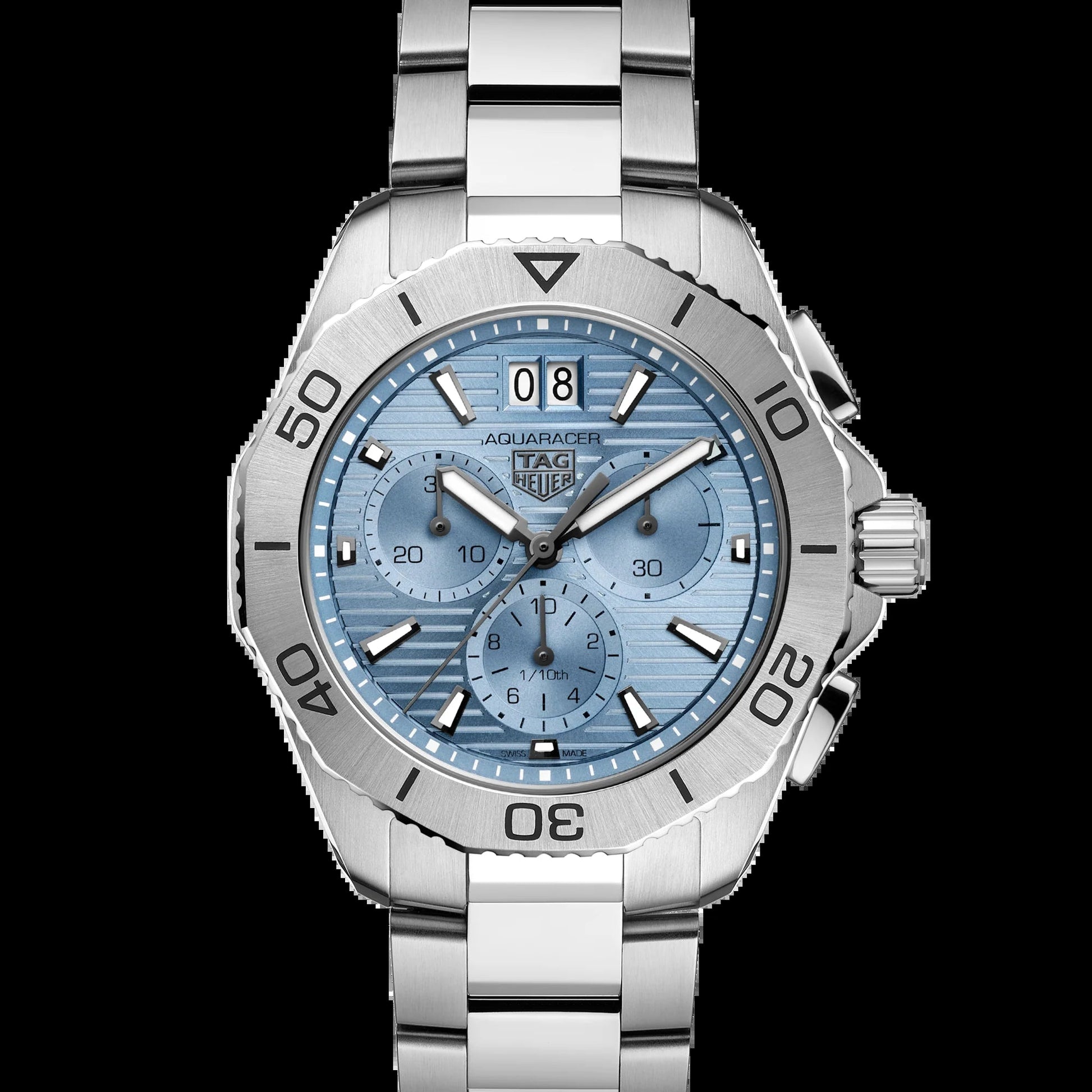 Unworn  Aquaracer Professional 200 Chronograph 40, Stainless Steel, Ref# CBP1112.BA0627, Box & Papers