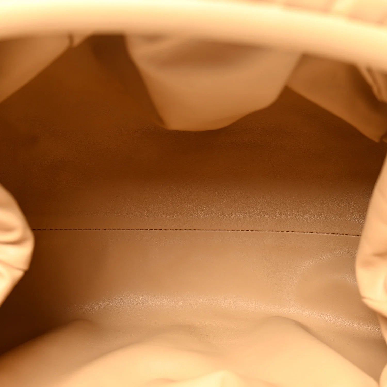 Smooth Butter Calf the Pouch Oversized Clutch Nude