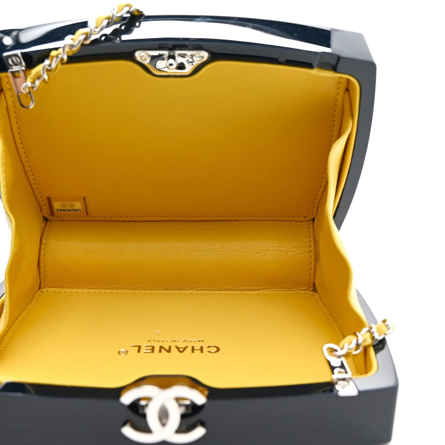 Plexiglass Evening in the Street 5X5=Cc Small Clutch Dark Blue