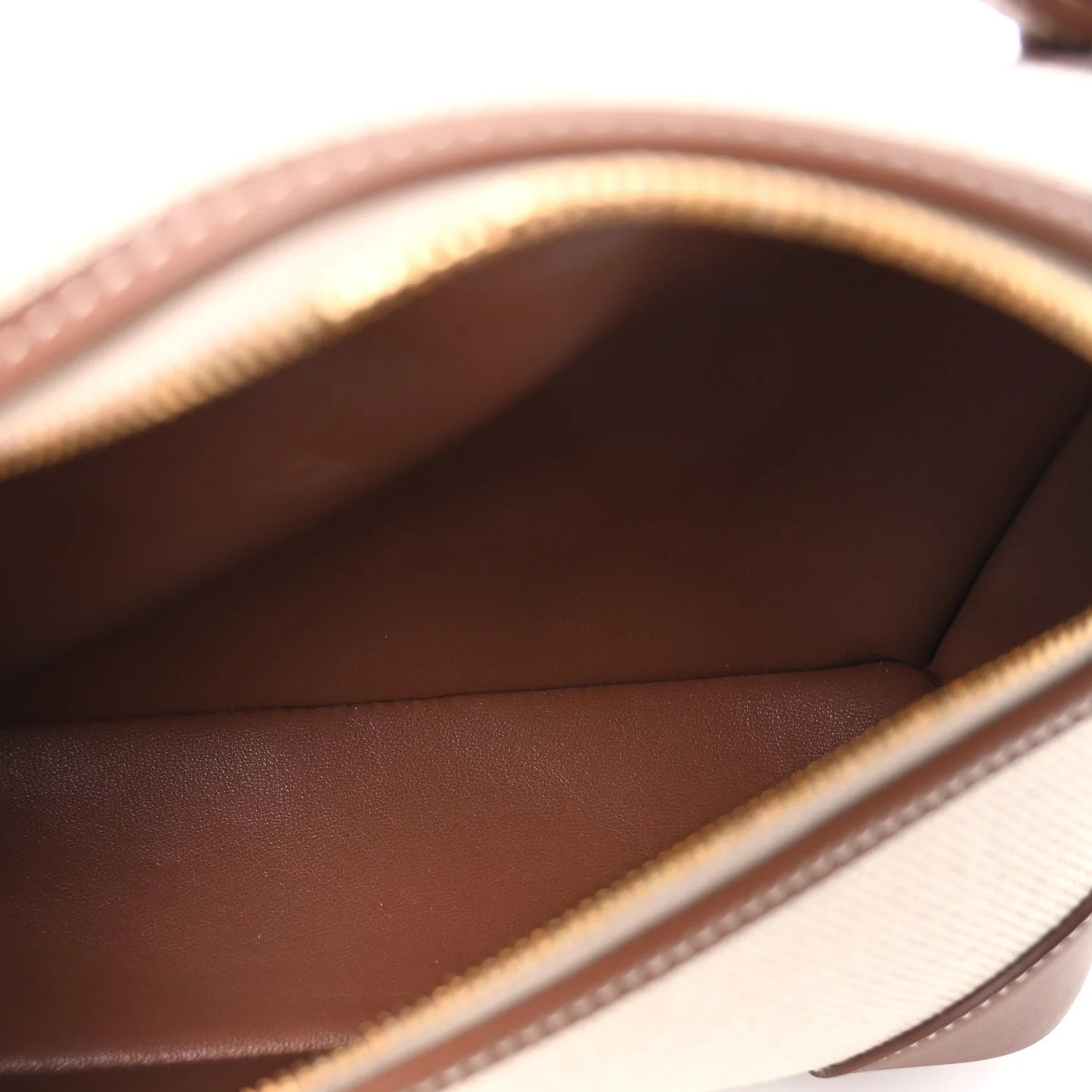 Cotton Linen L19 Extra Pocket Pouch Natural Caramel Sugar