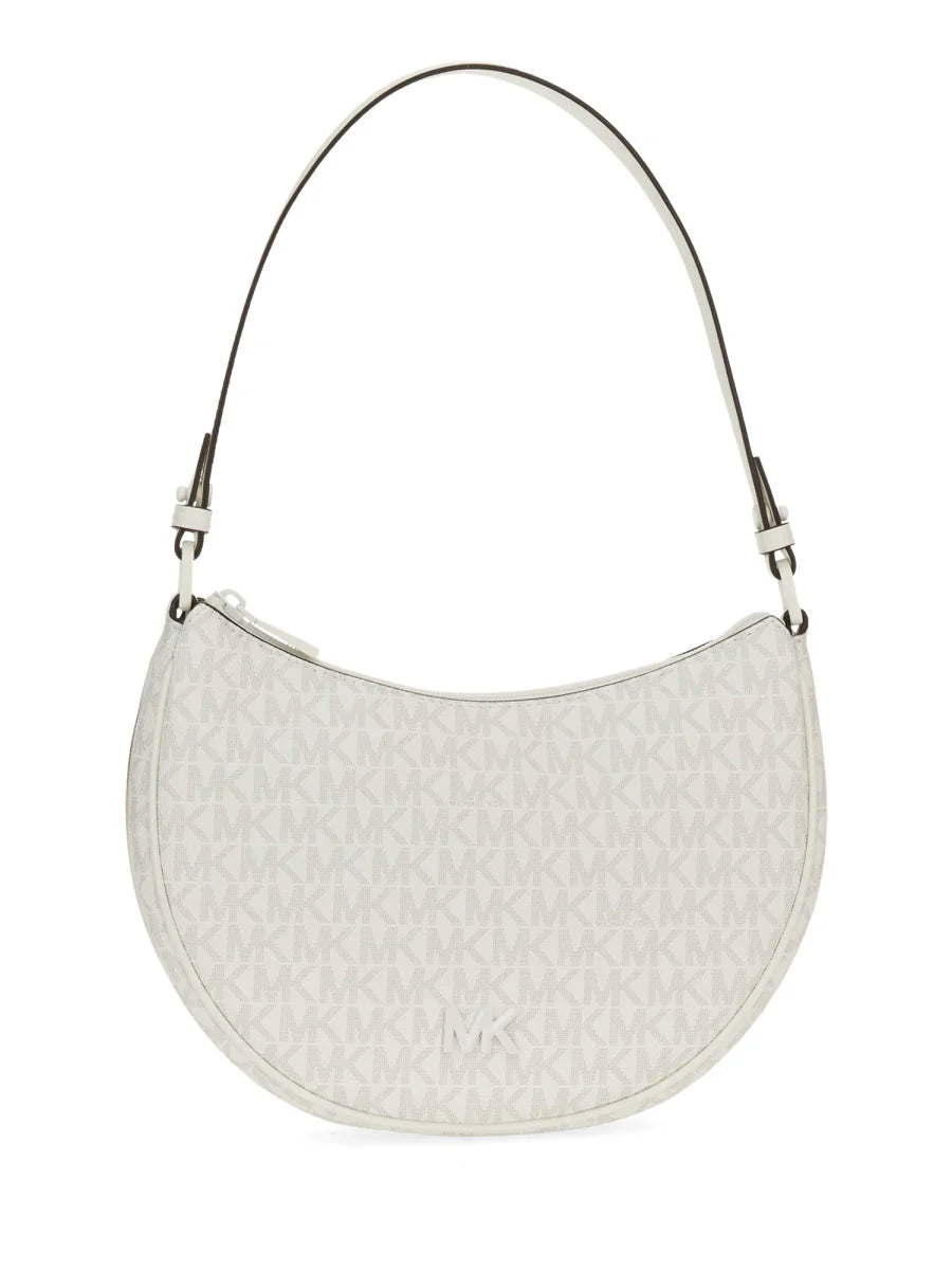 WHITE PVC SHOULDER BAGS