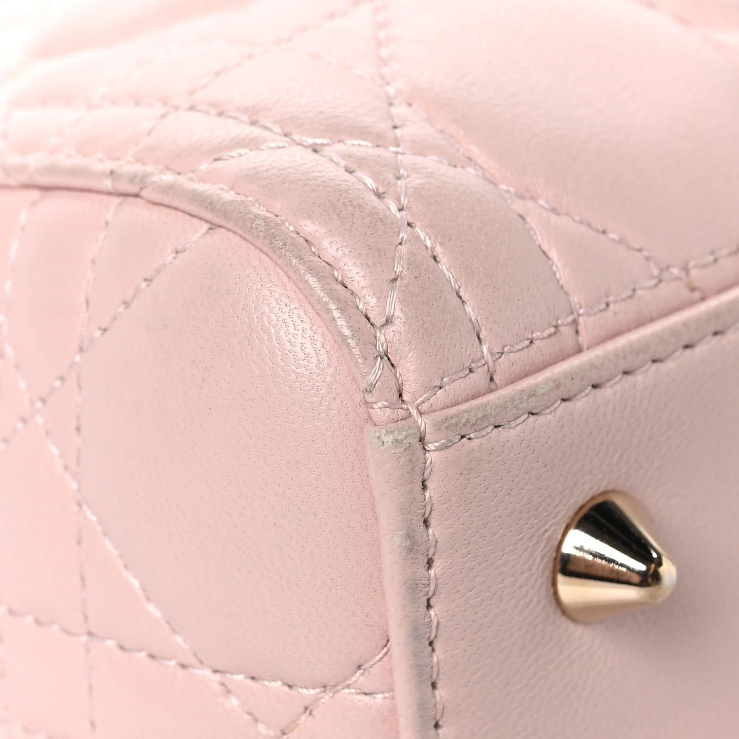 Lambskin Cannage Medium Lady Dior Light Pink