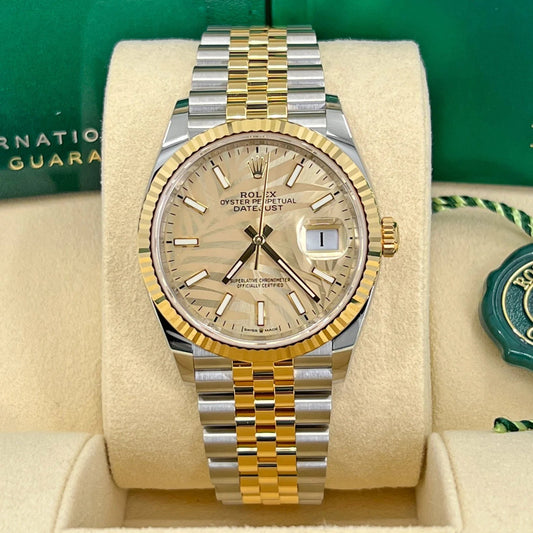 Datejust 36, 18K Yellow Gold and Stainless Steel, 36Mm, Ref# 126233-0037