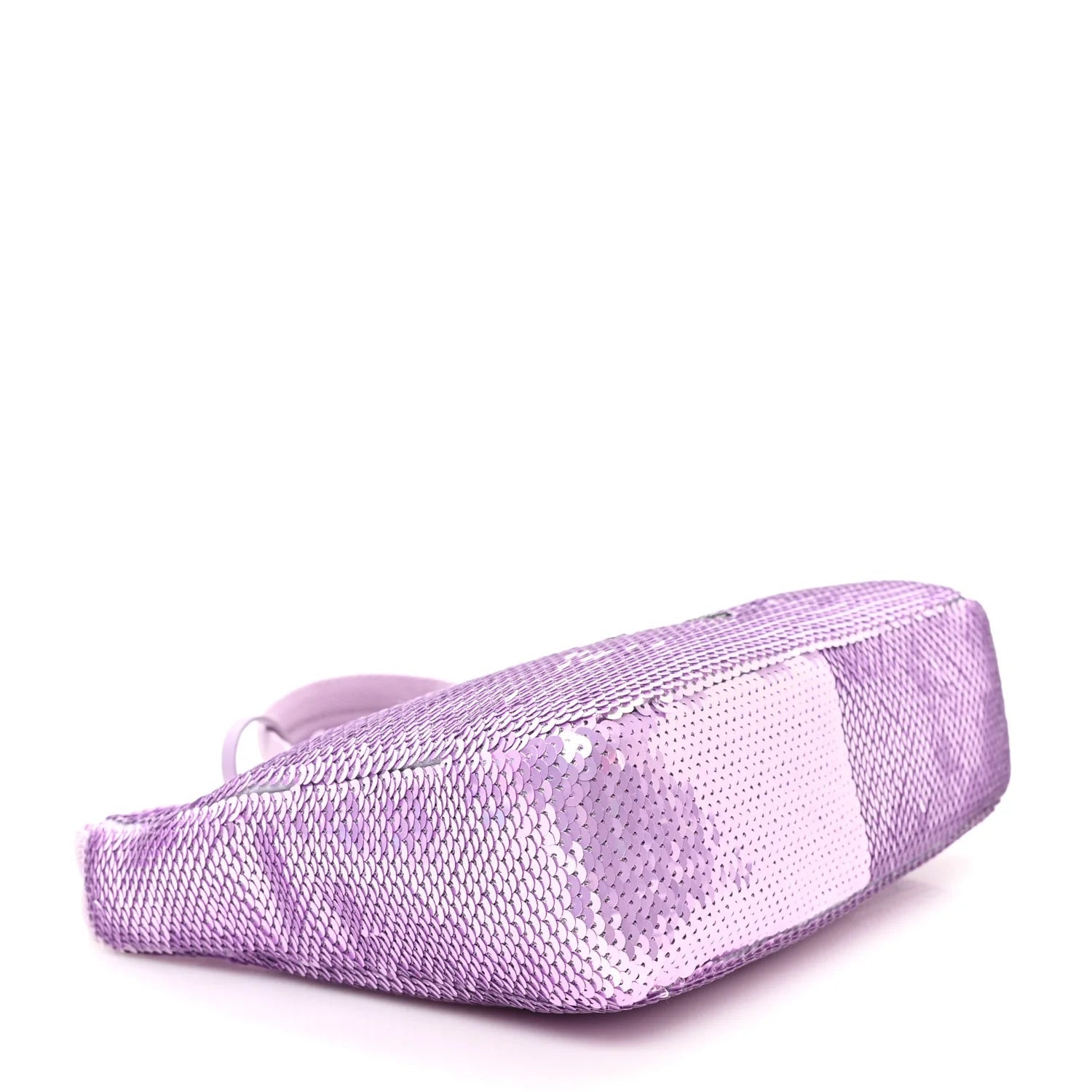 Paillettes Sequin Mini Re-Edition 2000 Bag Lilium Black