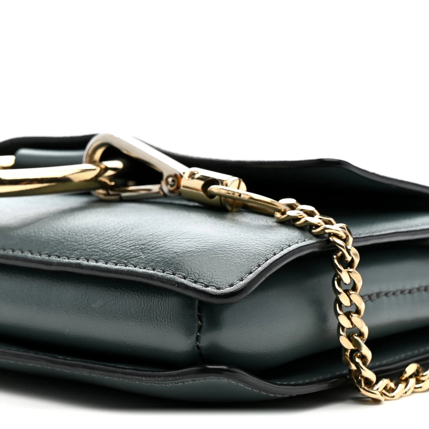 Suede Calfskin Small Faye Shoulder Bag Cloudy Blue