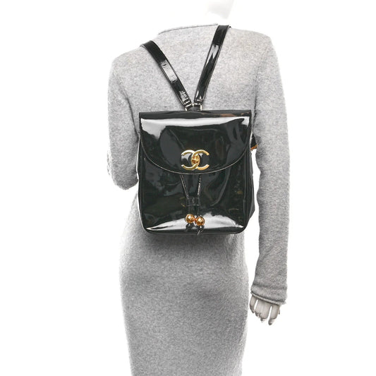 Patent CC Drawstring Backpack Black