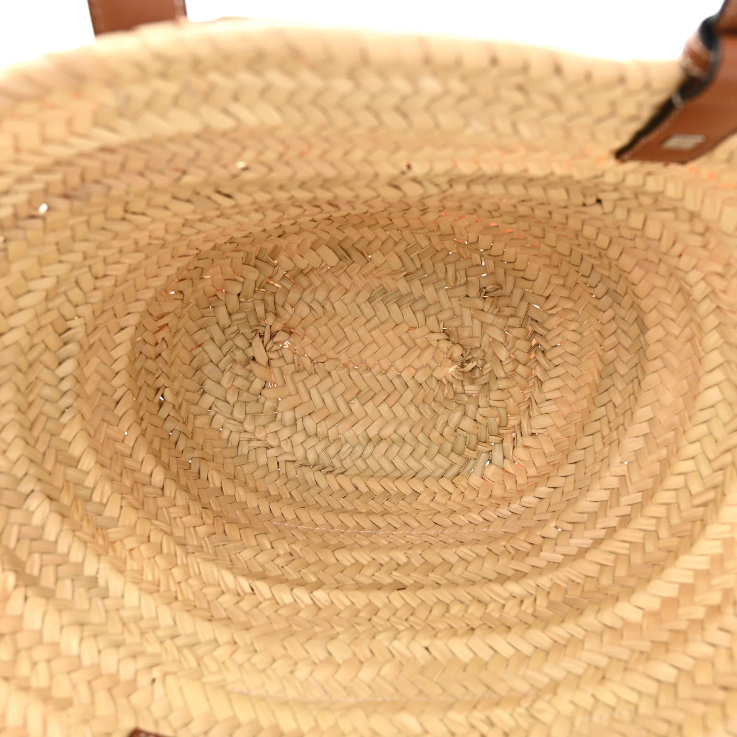 Raffia Basket Tote Bag Natural Tan