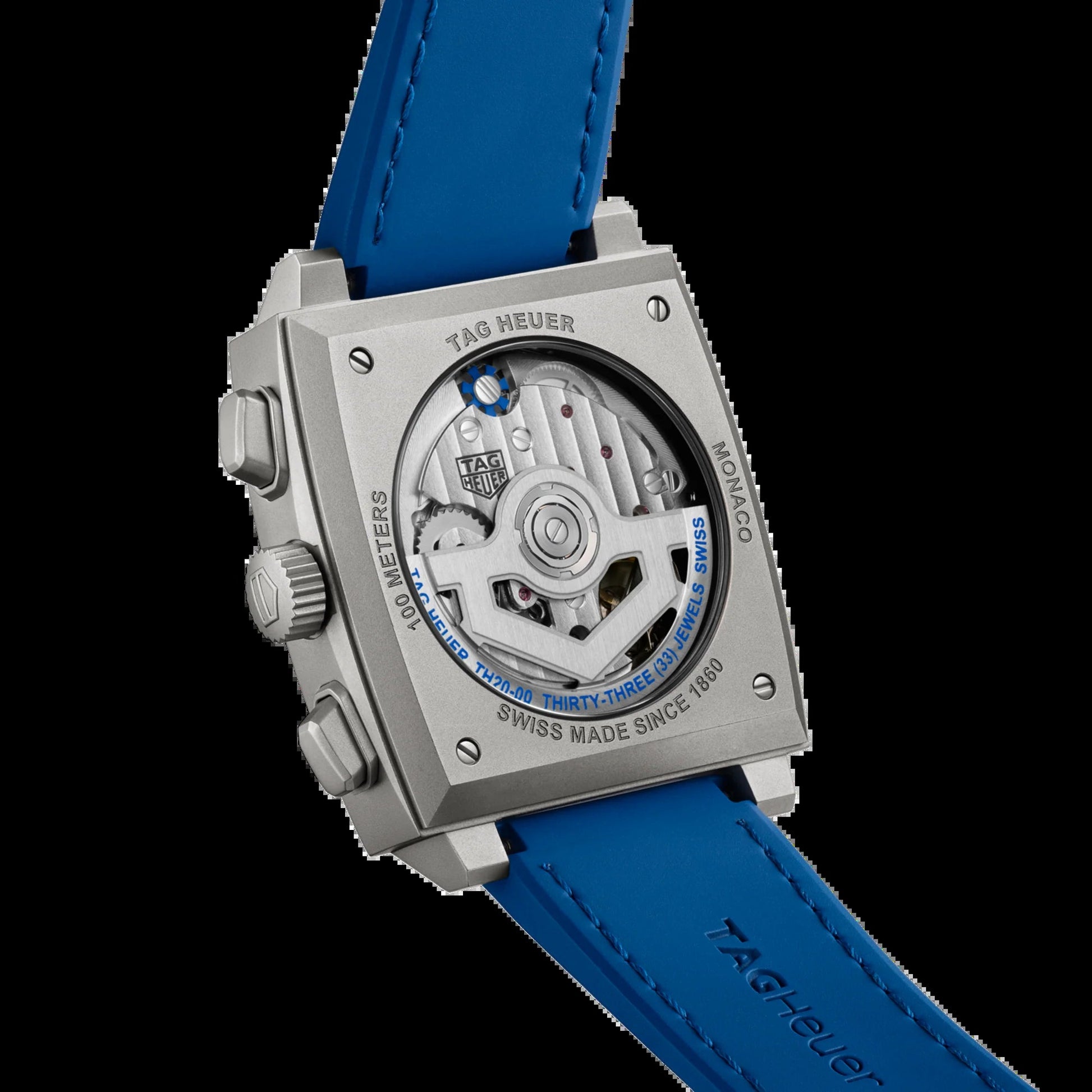 Unworn  Monaco Chronograph Skeleton, Titanium, Automatic, 39Mm, Ref# CBL2182.FT6235, Box and Papers