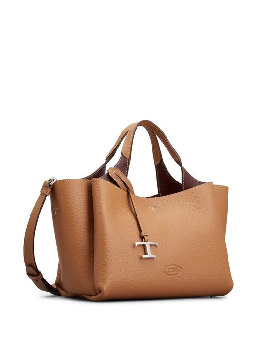 LOGOPLAQUE LEATHER TOTE BAG