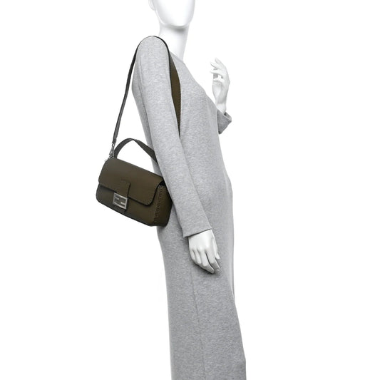 Cuoio Roma Sellerissima Nappa Sintetica Tape Stitch Baguette Wood