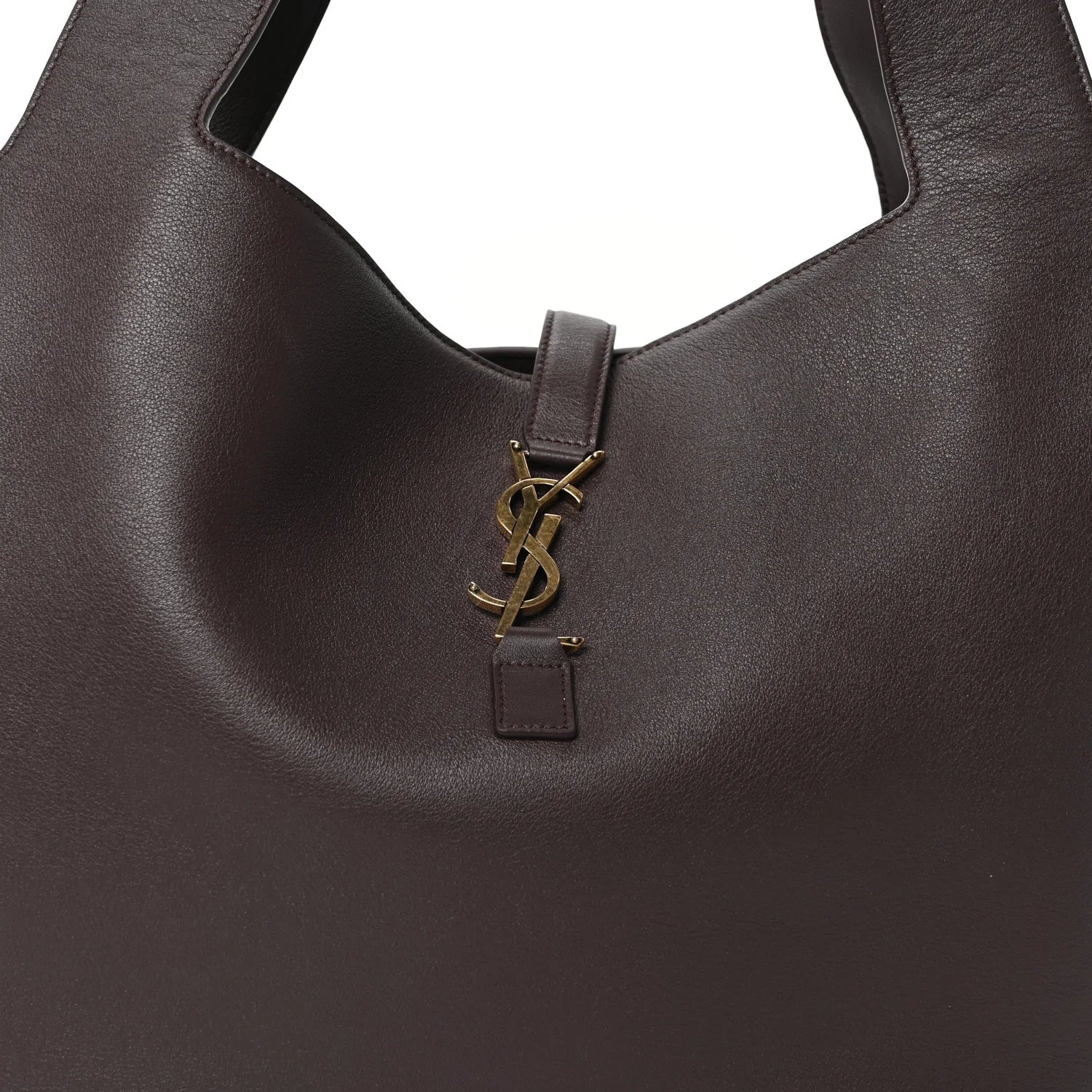 Grained Deerskin Bea Tote Dark Currant