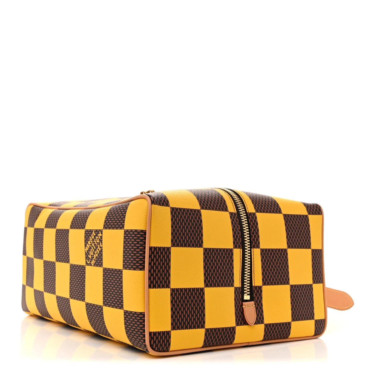 Damier Pop Shoes Bag Yellow