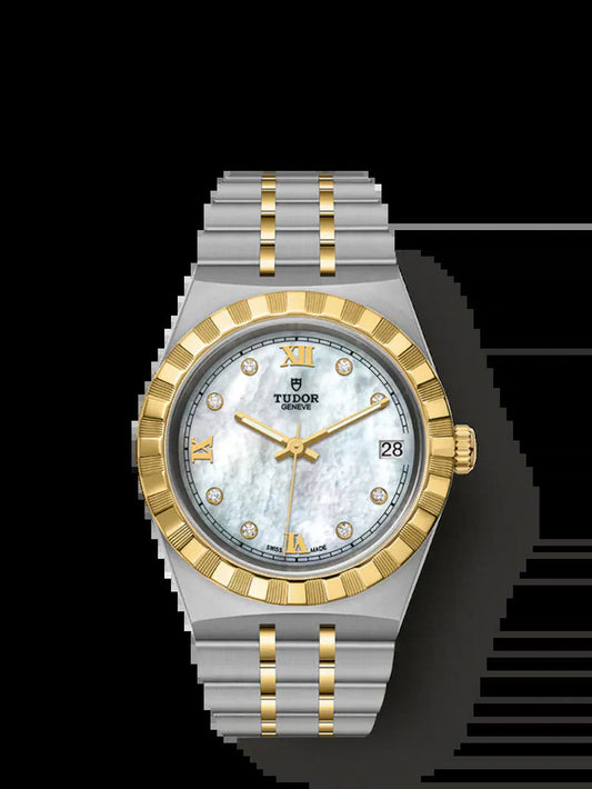 Royal, Stainless Steel and 18K Yellow Gold with Diamond-Set, 34Mm, Ref# M28403-0007