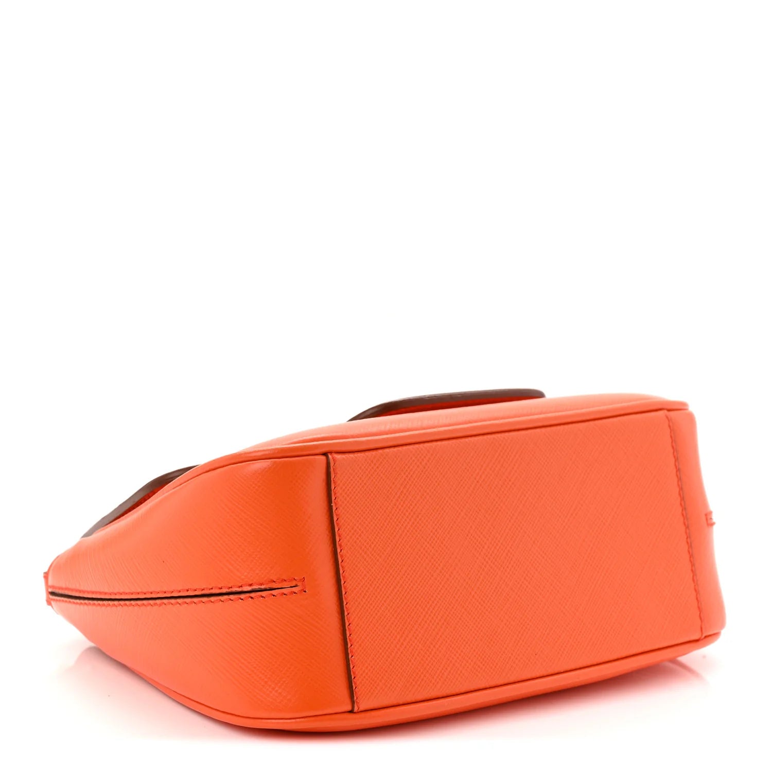 Printed Calfskin Paris Crossbody Bag Orange