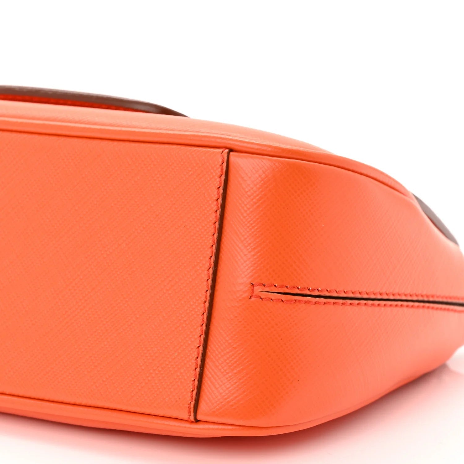 Printed Calfskin Paris Crossbody Bag Orange