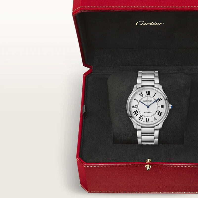 Unworn  Ronde Must De , Stainless Steel, 40Mm, Ref# WSRN0035, Box and Papers