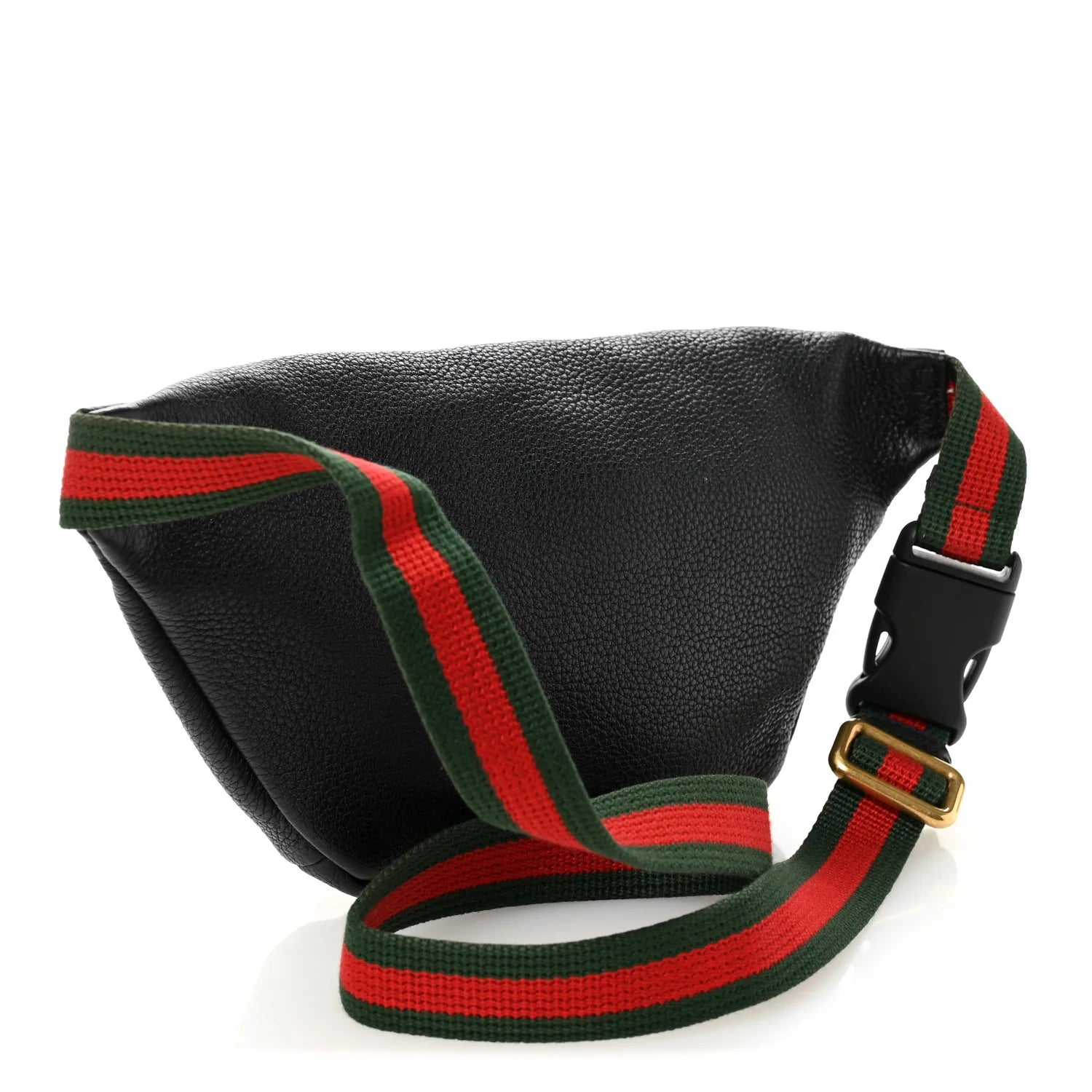 Grained Calfskin Small Logo Belt Bag Black