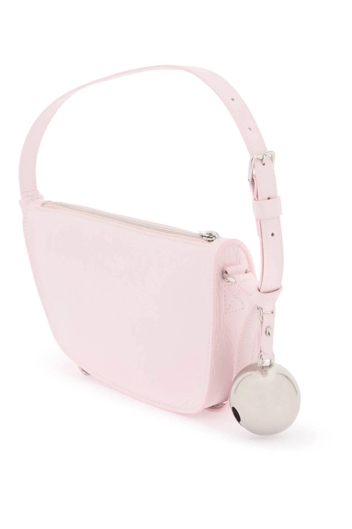 PINK LEATHER KNIGHT SMALL SHOULDER BAG
