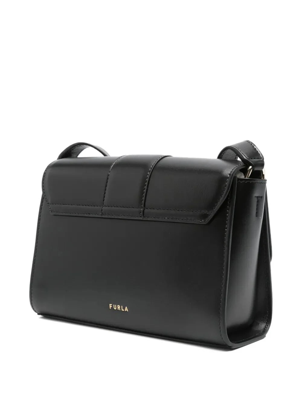 URBAN S BLACK LEATHER SHOULDER BAG