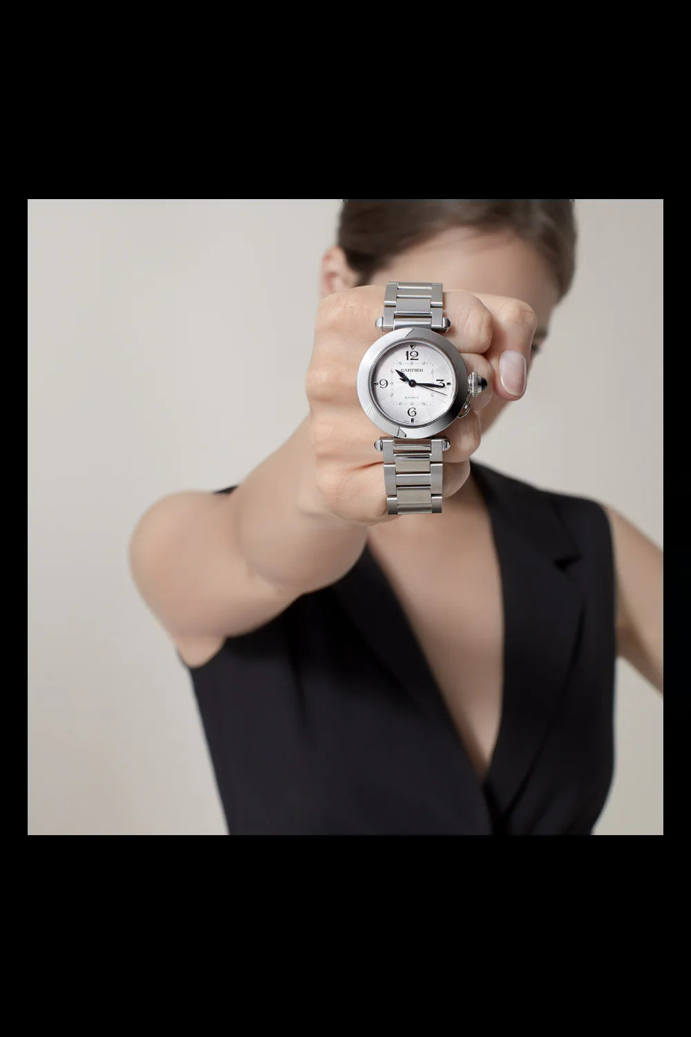 Unworn  Pasha De , Stainless Steel, 35Mm, Ref# WSPA0013, Box and Papers