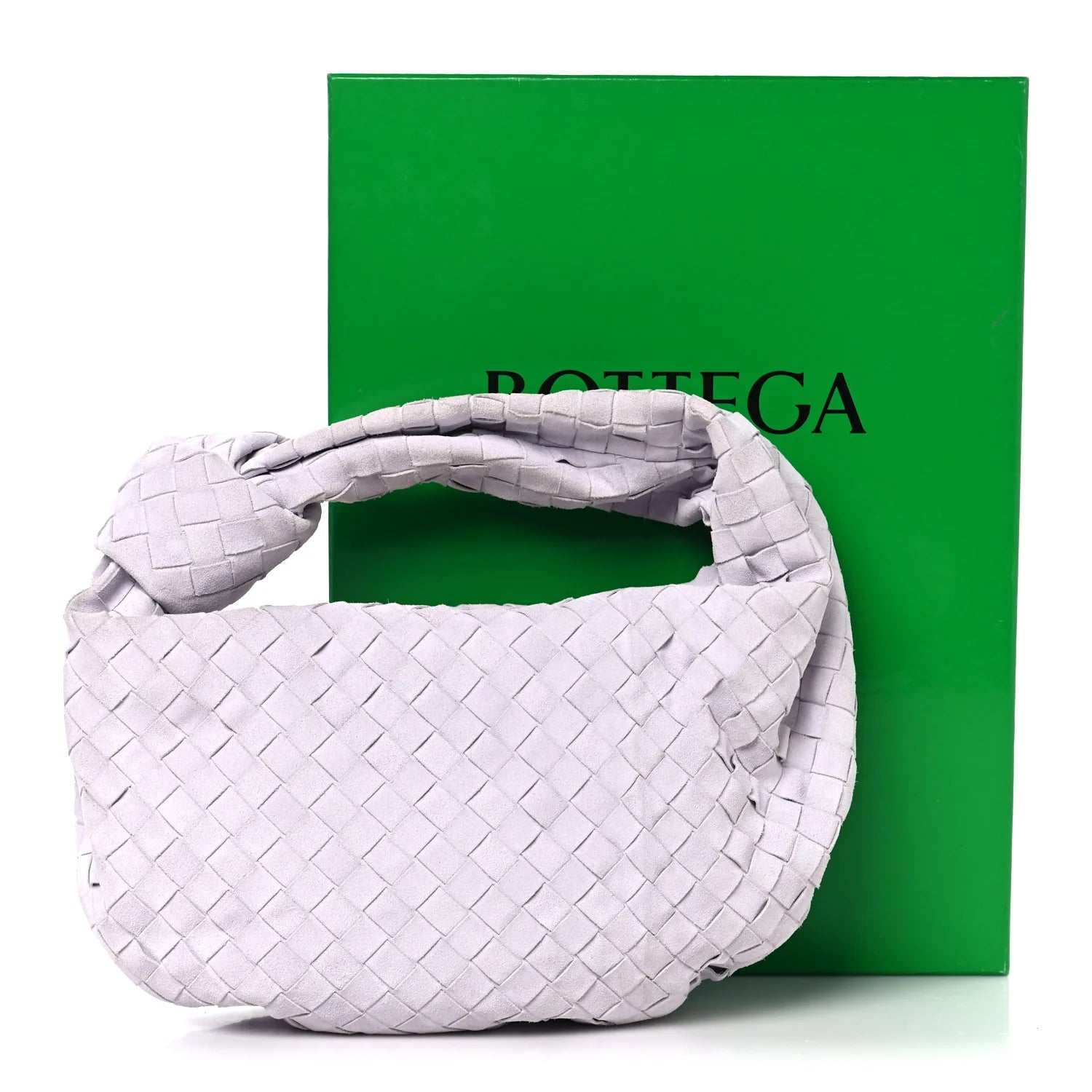 Suede Calfskin Intrecciato Teen Jodie Hobo Mirth Washed