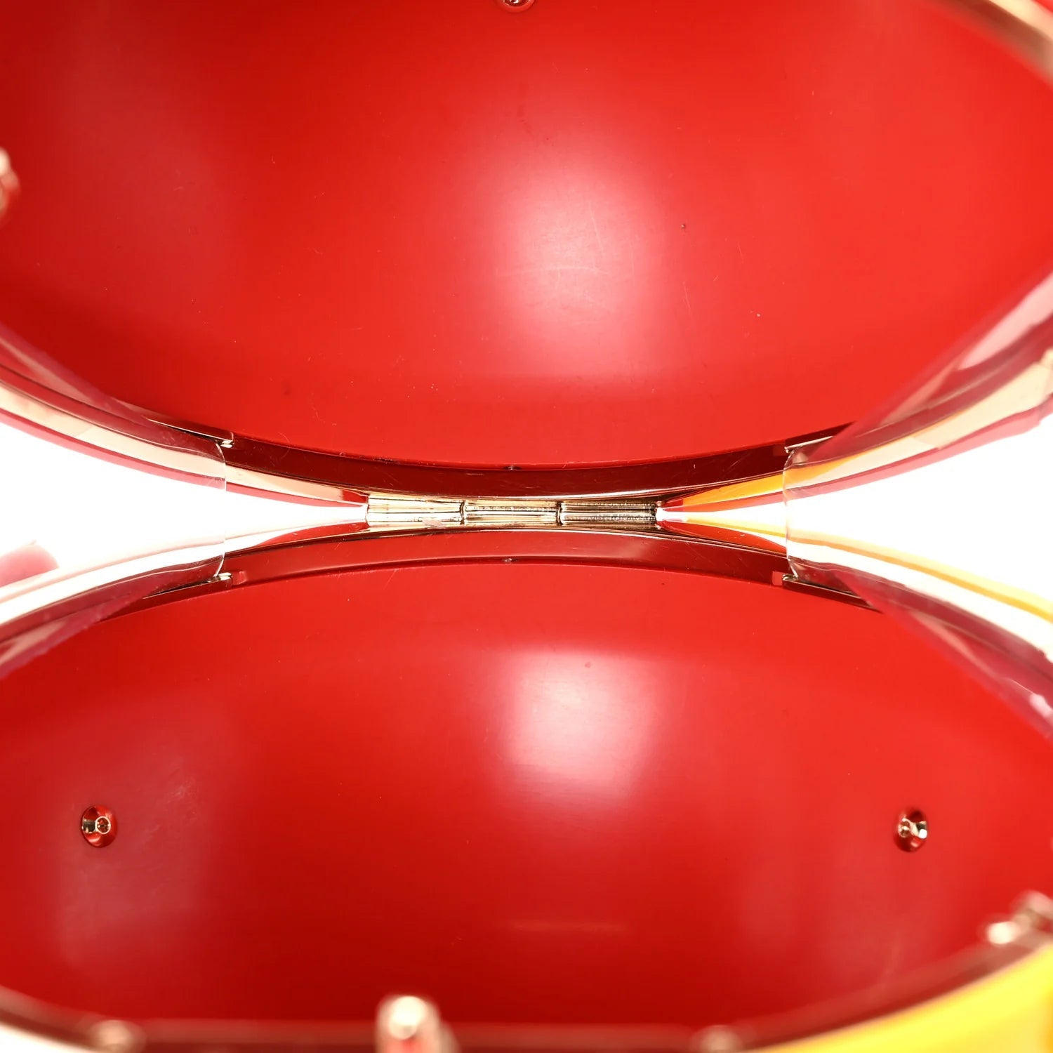 Plexiglass Coco Beach Ball Minaudiere Clutch Red White Yellow Blue