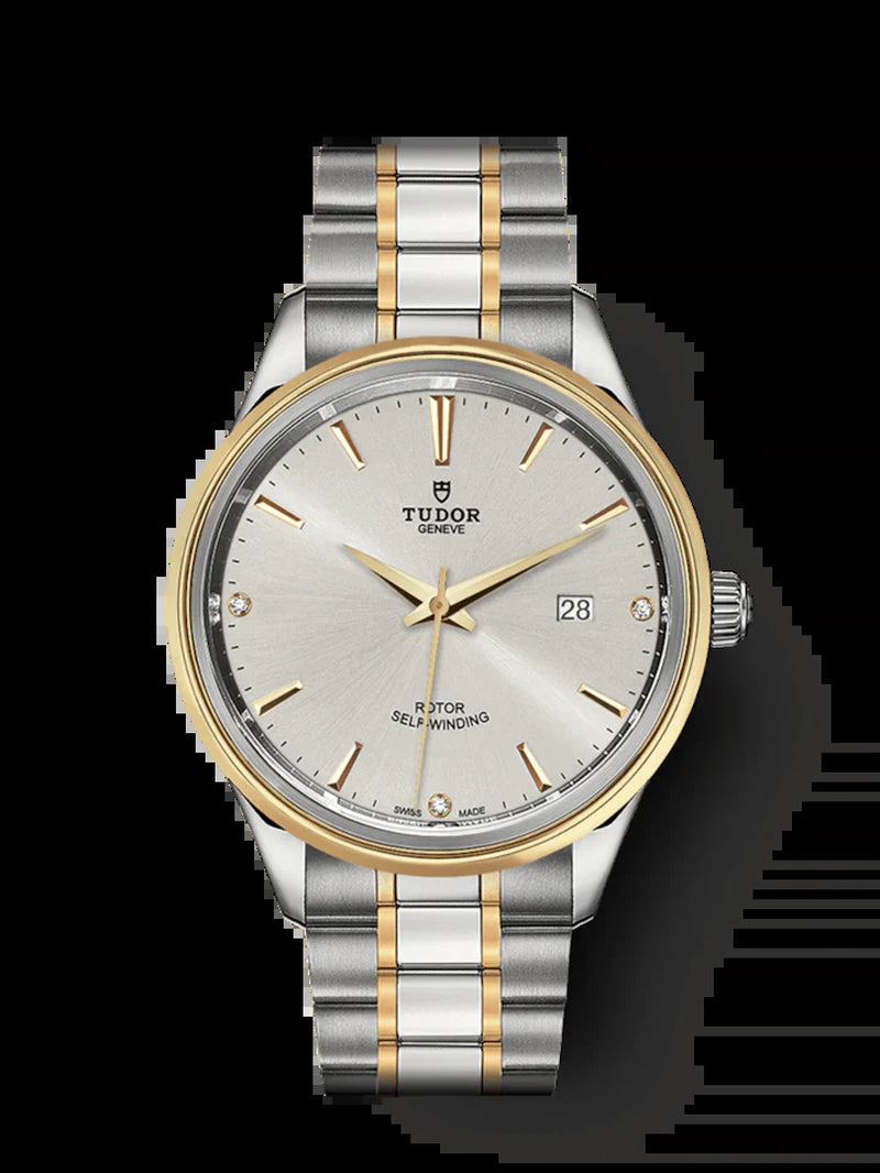 Style, Stainless Steel and Yellow Gold with Diamond-Set, 41Mm, Ref# M12703-0005