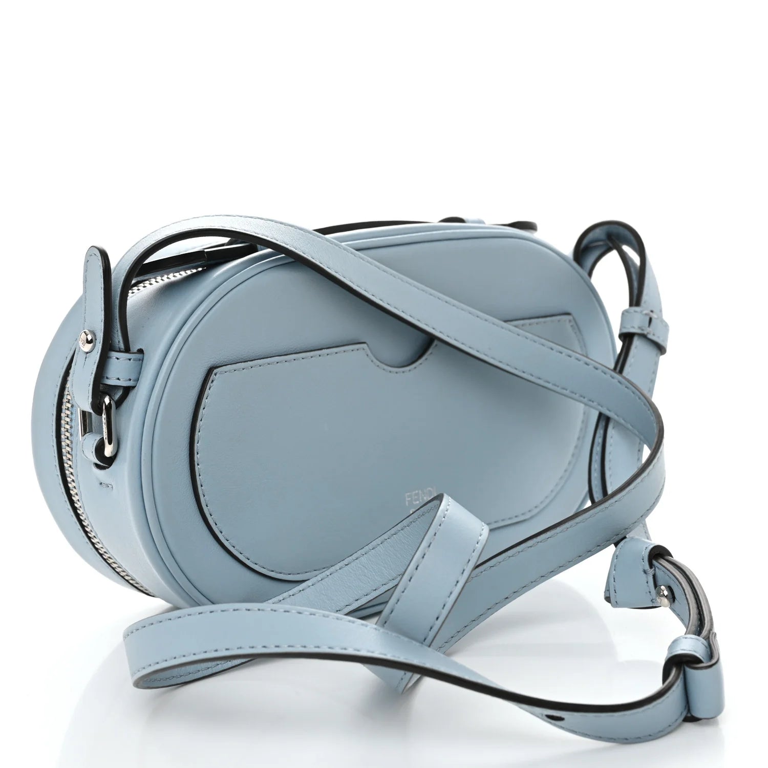 Vitello Grace Camoscio O'Lock Mini Camera Case Azzurro Baby