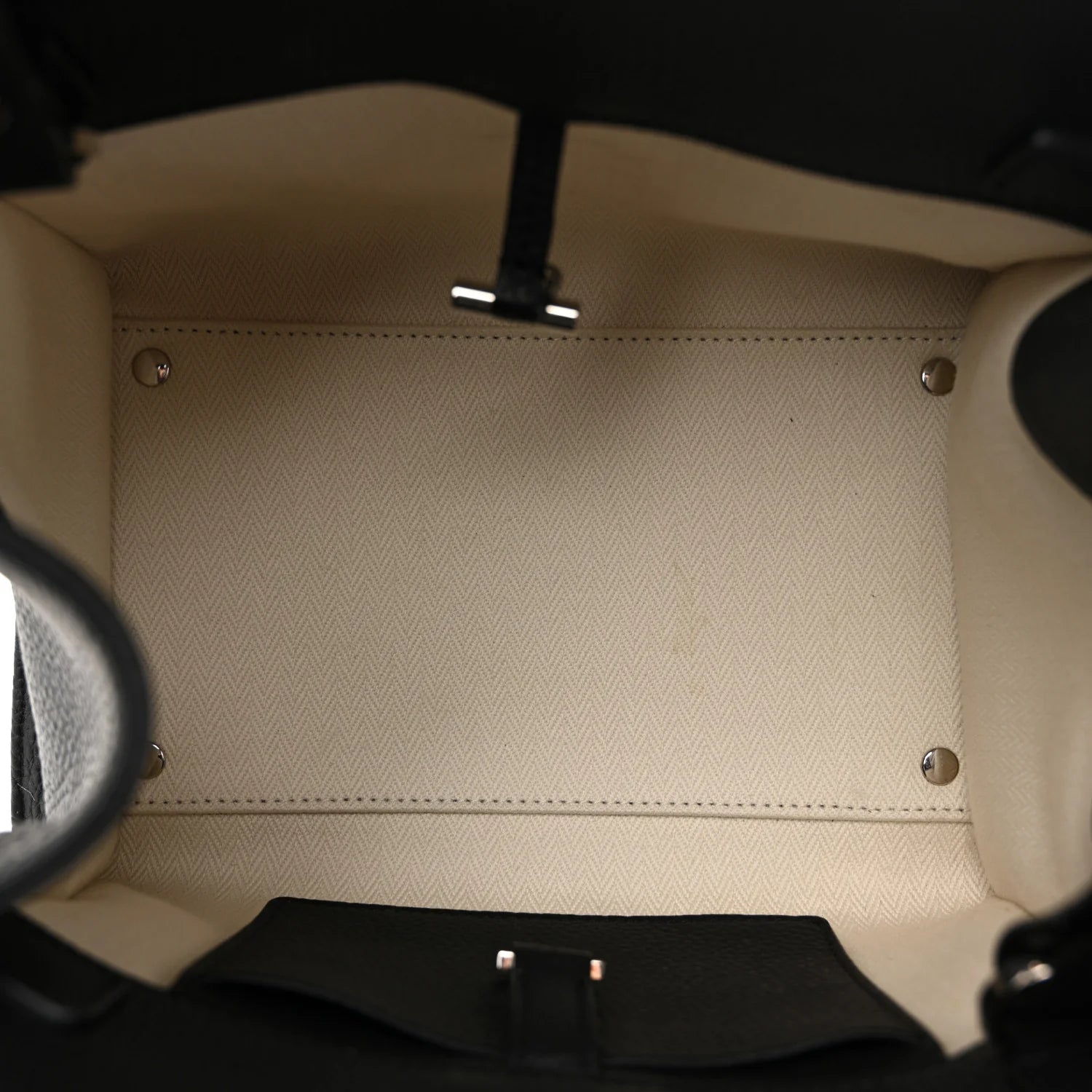 Grained Calfskin Soft Margaux 10 Bag Black